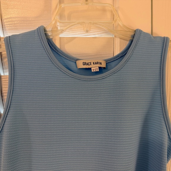 Grace Karin Sleeveless Fit-and-Flare Dress with Bow Belt, EUC, Girls 11/12 - Picture 3 of 14